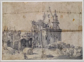 Rovine della Cattedrale di San Paolo, c.1673